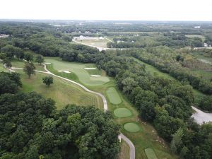 TPC Deere Run Aerial 14th Back